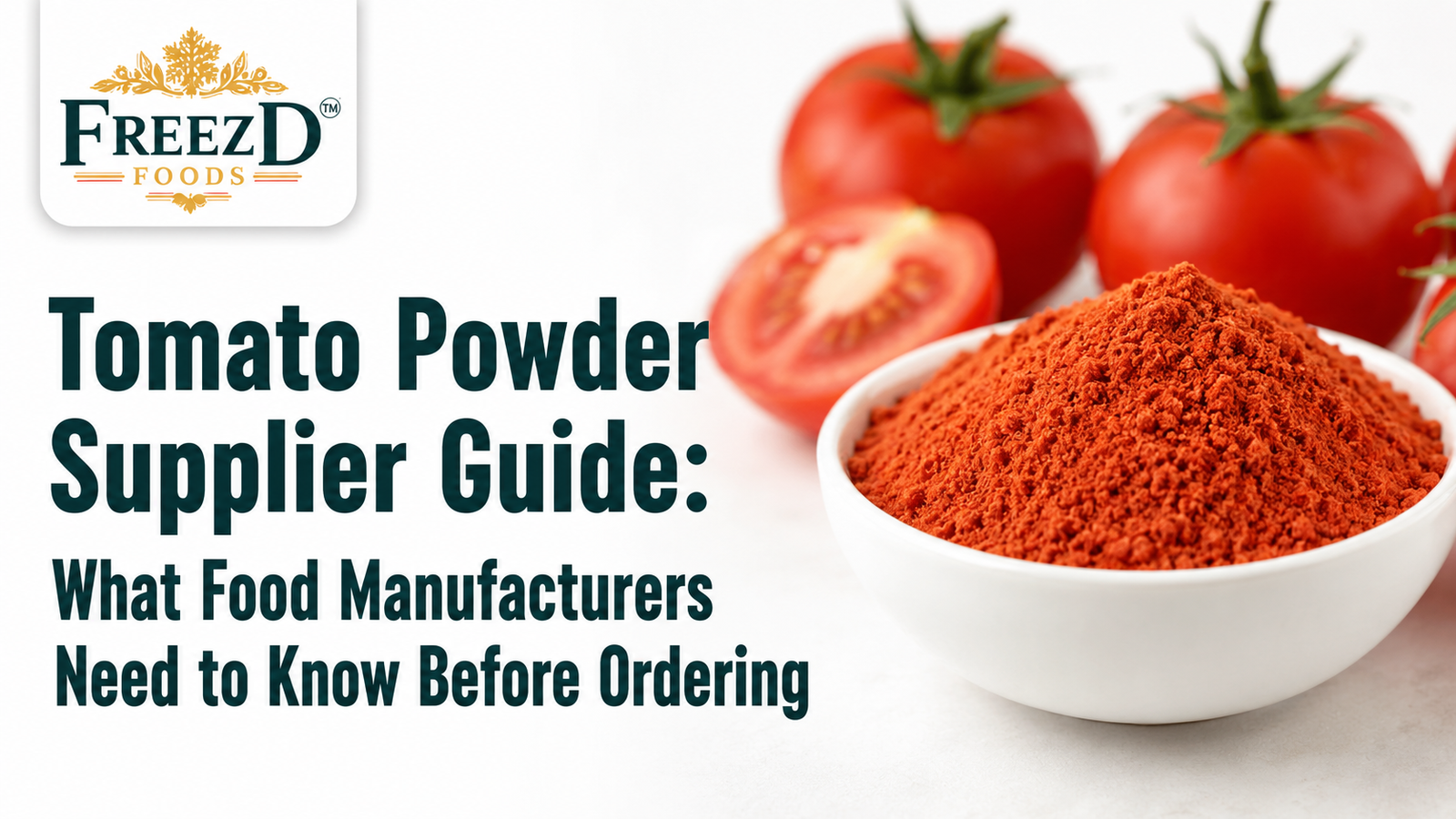 Tomato Powder Supplier Guide: What Food Manufacturers Need to Know Before Ordering